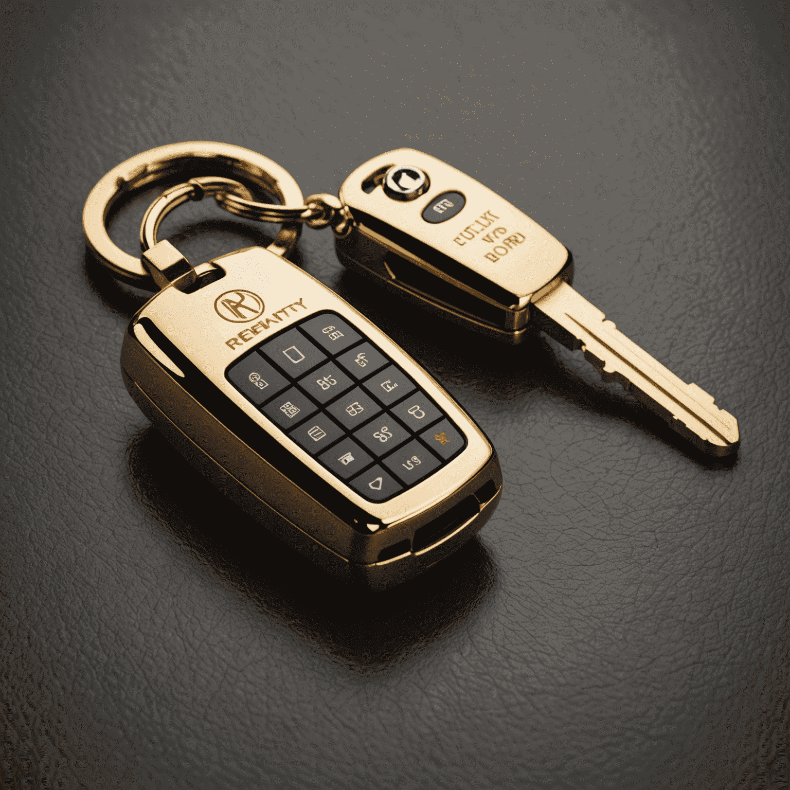 Luxury car keys with a golden loyalty card, symbolizing exclusive access and premium benefits for our car rental loyalty program members