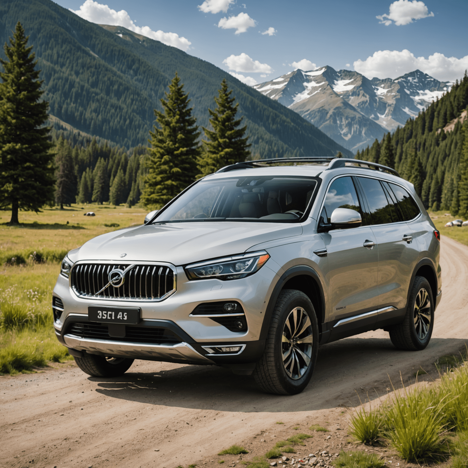 A spacious SUV with ample cargo space, suitable for family trips or group outings.