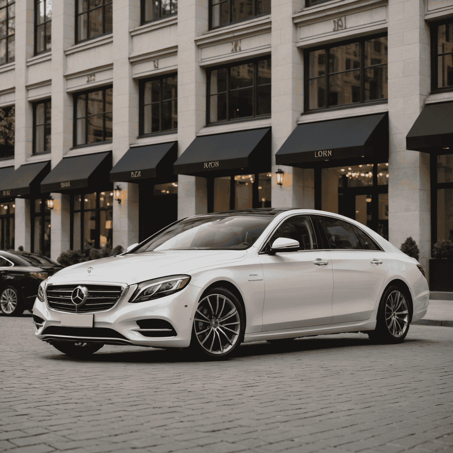 A sleek luxury sedan with premium features, perfect for business trips or special occasions.
